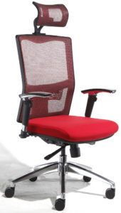 Kancelářská síťovaná židle X5 červená